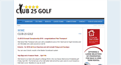 Desktop Screenshot of club25golf.com