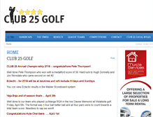 Tablet Screenshot of club25golf.com